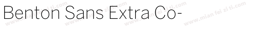 Benton Sans Extra Co字体转换